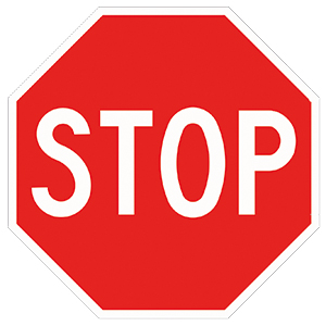 señal de stop